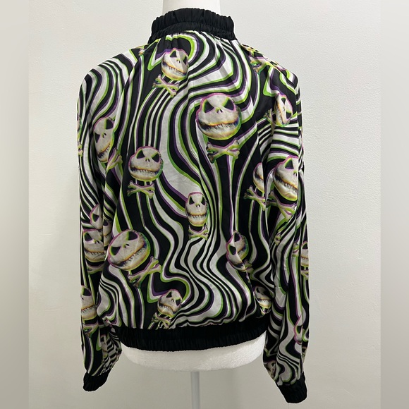 Disney Nightmare Before Christmas Bomber Jacket NWT Size L Disney Parks - Picture 3 of 6